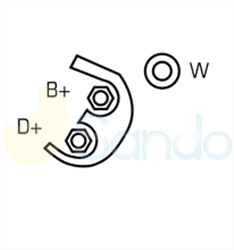2025101 PLUG LUCAS Type 12V 70Amp 1Ribs 