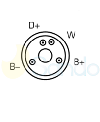 2015604 PLUG VALEO Type 24V 60Amp 