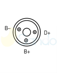 2015595 PLUG VALEO Type 12V 90Amp 