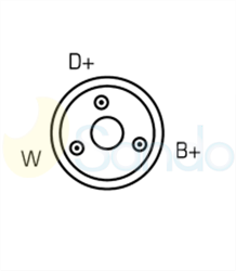2010636 PLUG BOSCH Type 24V 45Amp 
