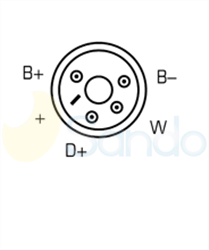 2010162 PLUG BOSCH Type 12V 110Amp 