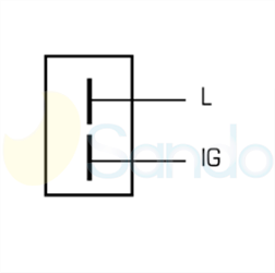 2060103 PLUG DELCO REMY Type 12V 63Amp 1Ribs 