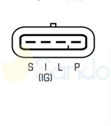 2012109 PLUG DELPHI Type 12V 105Amp 6Ribs 