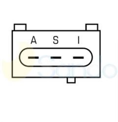 2014100 PLUG VISTEON Type 12V 95Amp 5Ribs 