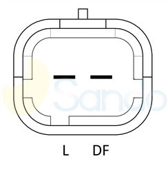 2015128 PLUG VALEO Type 12V 150Amp 5Ribs 