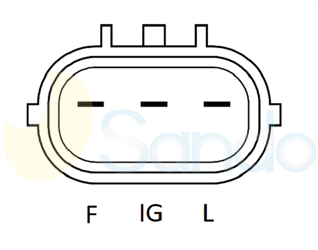 2035149 PLUG MITSUBISHI Type 12V 70Amp 4Ribs 
