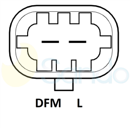2010457 PLUG BOSCH Type 12V 100Amp 5Ribs 