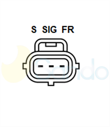 2015353 PLUG VALEO Type 12V 80Amp 6Ribs 