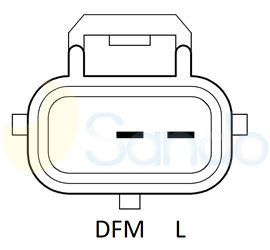 2015374 PLUG VALEO Type 12V 110Amp 6Ribs 