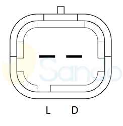 2035241 PLUG MITSUBISHI Type 12V 110Amp 6Ribs 