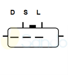 2020143 PLUG HITACHI Type 12V 110Amp 6Ribs 
