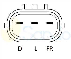 2032148 PLUG MANDO Type 12V 110Amp 6Ribs 