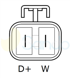 2045116 PLUG NISSAN Type 12V 70Amp 1Ribs 