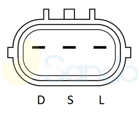 2035245 PLUG MITSUBISHI Type 12V 110Amp 6Ribs 