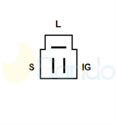 2040612 PLUG DENSO Type 24V 40Amp 1Ribs 