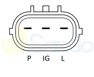 2040A20 PLUG DENSO Type 12V 40Amp 1Ribs 