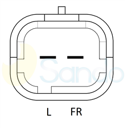 2035105 PLUG MITSUBISHI Type 12V 120Amp 6Ribs 