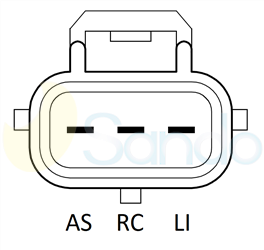 2040595 PLUG DENSO Type 12V 175Amp 4Ribs 