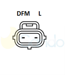 2040296 PLUG DENSO Type 12V 150Amp 5Ribs 