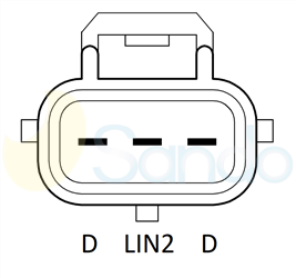 2040415 PLUG DENSO Type 12V 220Amp 6Ribs 
