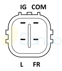 2035675 PLUG MITSUBISHI Type 24V 50Amp 2Ribs 