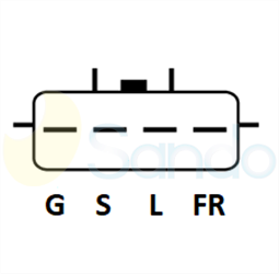 2035397 PLUG MITSUBISHI Type 12V 110Amp 6Ribs 