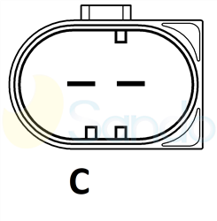 2015591 PLUG VALEO Type 12V 180Amp 