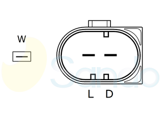 2010261 PLUG BOSCH Type 12V 90Amp 6Ribs 