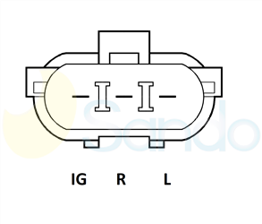 2040610 PLUG DENSO Type 24V 40Amp 2Ribs 