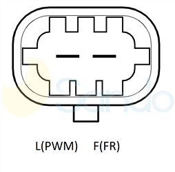 2040414 PLUG DENSO Type 12V 150Amp 6Ribs 