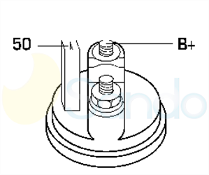 6044111 PLUG DENSO Type 12V 1,10kW 9T CW 
