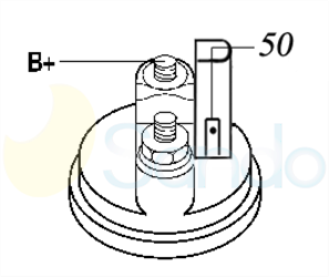 6015236 PLUG VALEO Type 12V 2,20kW 12T CW 