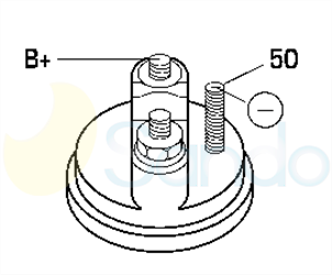 6010476 PLUG BOSCH Type 12V 2kW 9T CW 