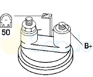6010113 PLUG BOSCH Type 12V 1,80kW 9/10T CW 