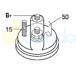 6030105 PLUG MARELLI Type 12V 0,90kW 9/11T CW 