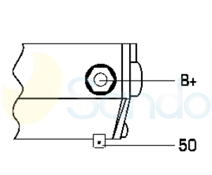 6040608 PLUG DENSO Type 24V 5,50kW 10T CW OIL SEALED 