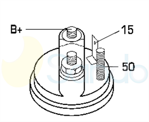 6035271 PLUG MITSUBISHI Type 12V 0,85kW 8T CW 