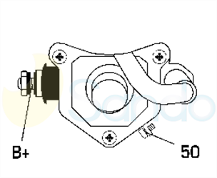 6040607 PLUG DENSO Type 24V 4,50kW 11T CW 