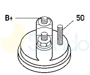 6060604 PLUG DELCO REMY Type 24V 7,50kW 11T CW OIL SEALED 