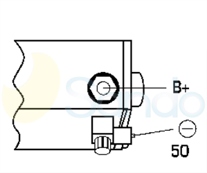 6015205 PLUG VALEO Type 12V 1kW 9T CW 