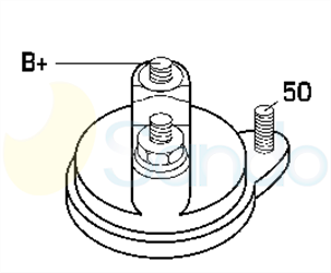 6060105 PLUG DELCO REMY Type 12V 3,30kW 10T CW 