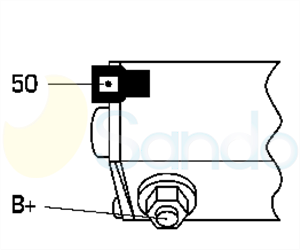 6040215 PLUG DENSO Type 12V 1kW 9T CW 