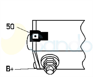 6040304 PLUG DENSO Type 12V 1,40kW 9T CW 