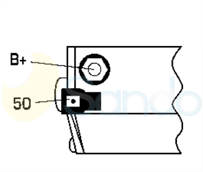 6040230 PLUG DENSO Type 12V 1,60kW 9T CW 