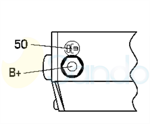 6040109 PLUG DENSO Type 12V 2kW 9T CW 