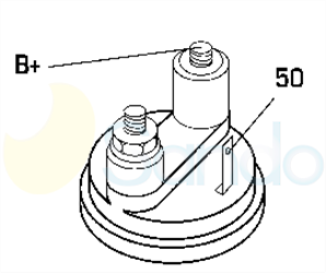 6035214 PLUG MITSUBISHI Type 12V 2,50kW CW 