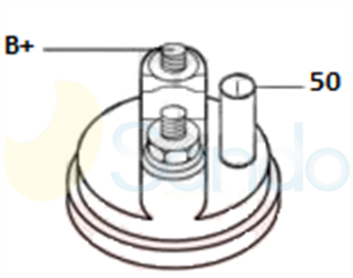 6033109 PLUG MITSUBA Type 12V 1,40kW 9T CW 