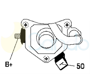 6040626 PLUG DENSO Type 24V 4,50kW 12T CW 