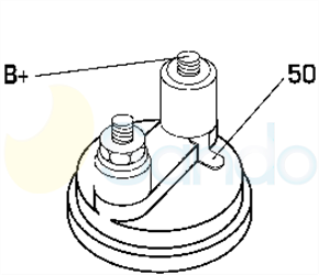 6015162 PLUG VALEO Type 12V 0,90kW 9T CW 