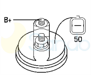6040383 PLUG DENSO Type 12V 1,90kW 13T CW 